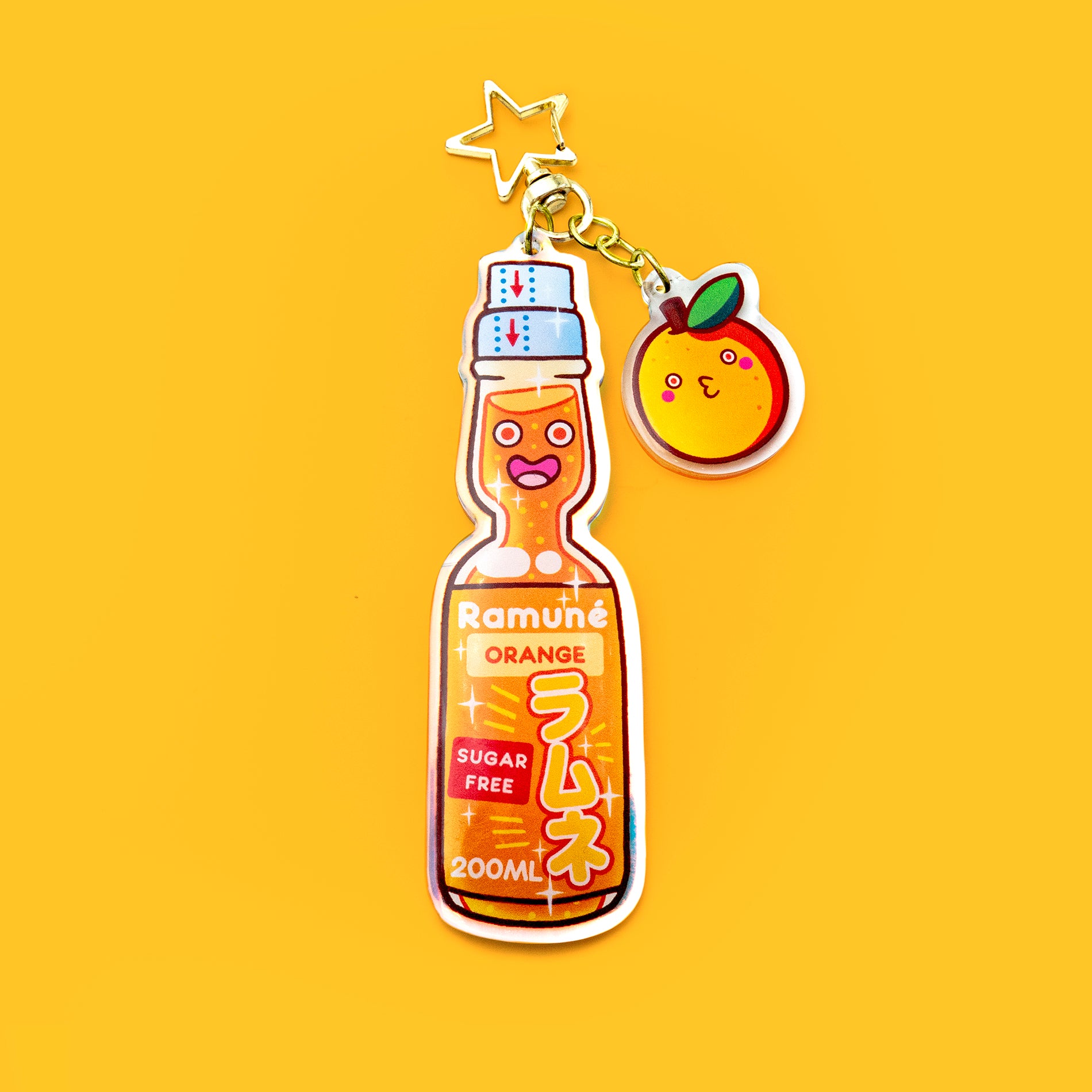 Ramuné Orange Keychain - japanese soda drink – LeonRomer