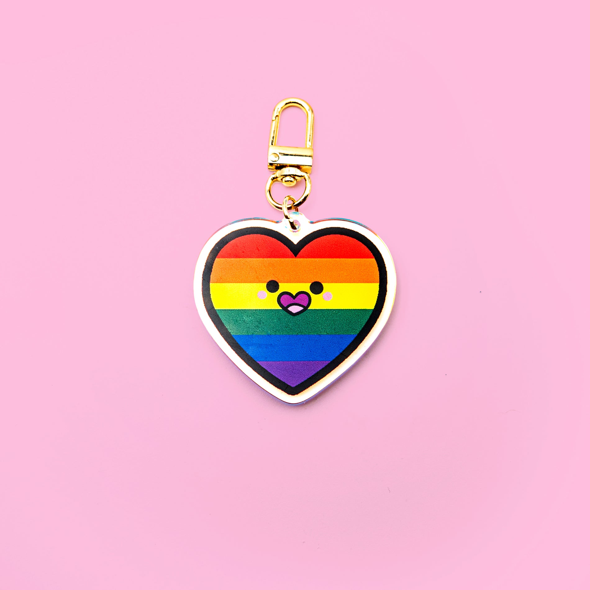 PRIDE LGBTQAI+ KEYCHAIN - Rainbow Pride Flag acrylic keychain – LeonRomer