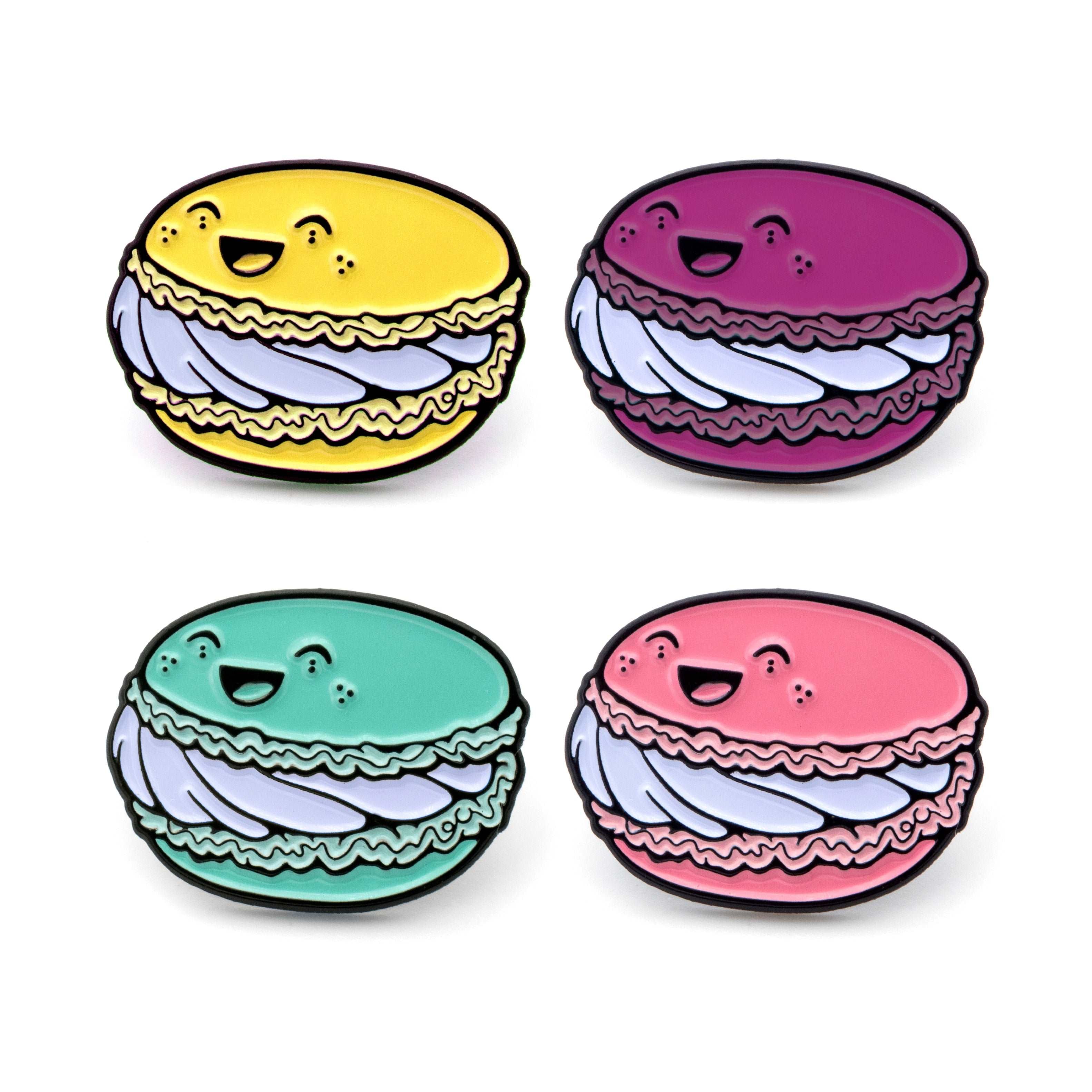 Happy Macaron enamel Pin – LeonRomer