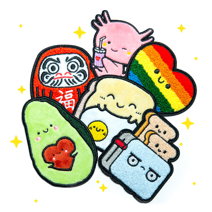 Cute kawaii iron-on patches