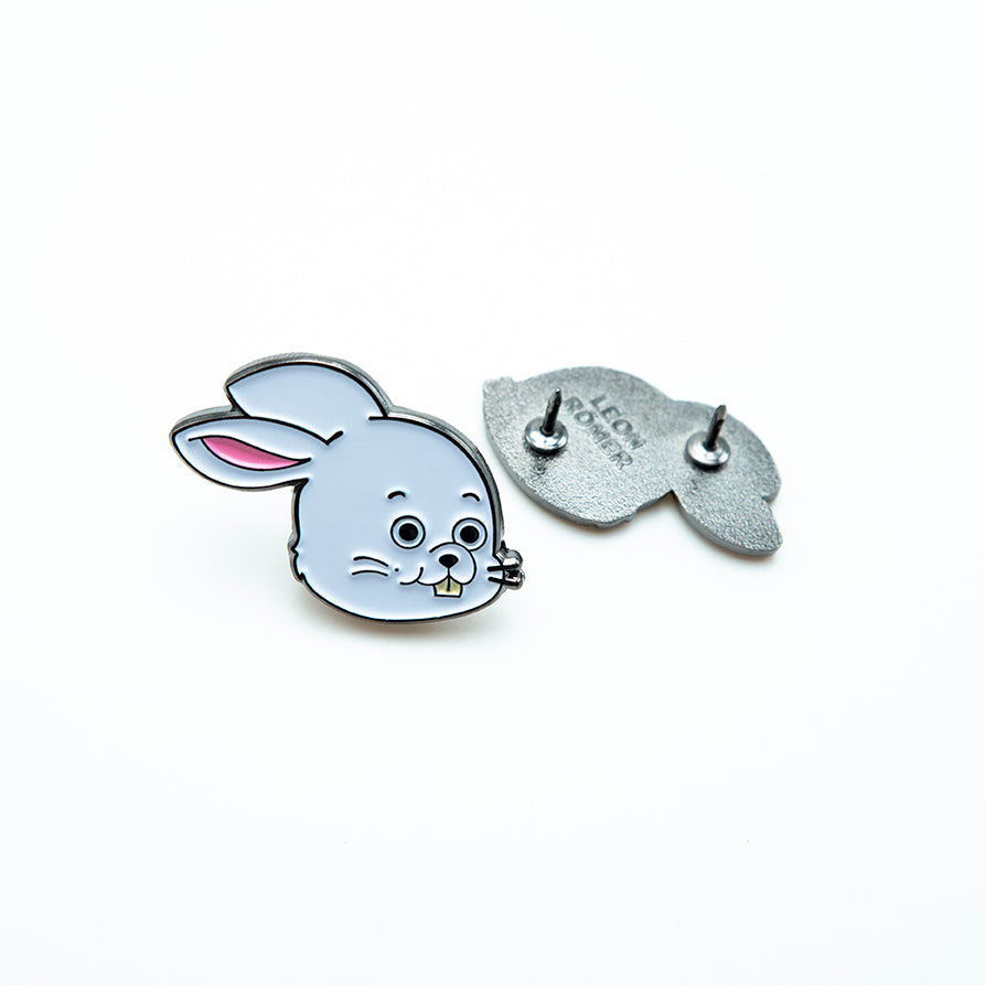 Charming cartoon bunny badge