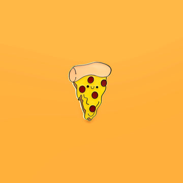 Pepperoni Pizza enamel pin - FunkFood lapel pin