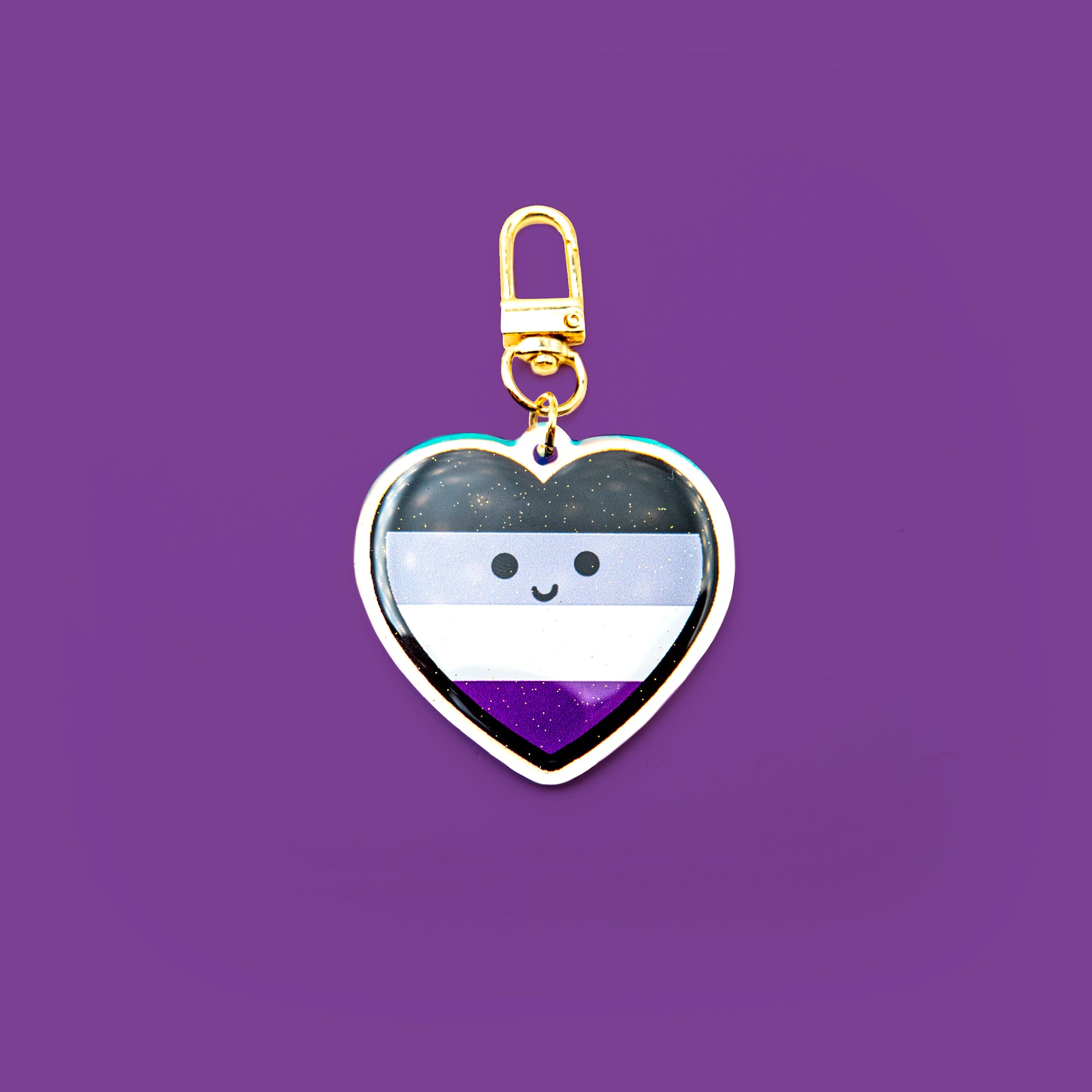 PRIDE LGBTQAI+ KEYCHAIN - Asexual Pride Flag acrylic keychain – LeonRomer