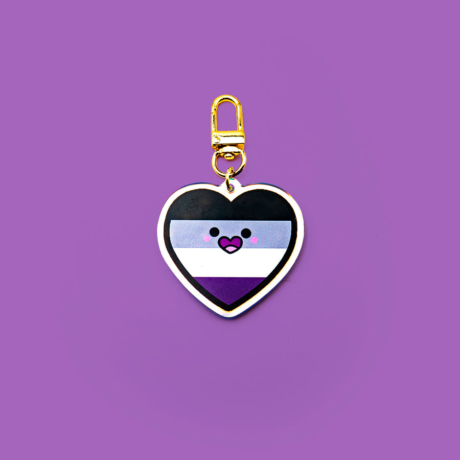 kawaii asexual keychain