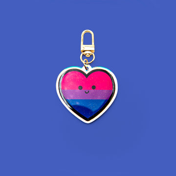 PRIDE LGBTQAI+ KEYCHAIN - Bisexual Pride Flag acrylic keychain 