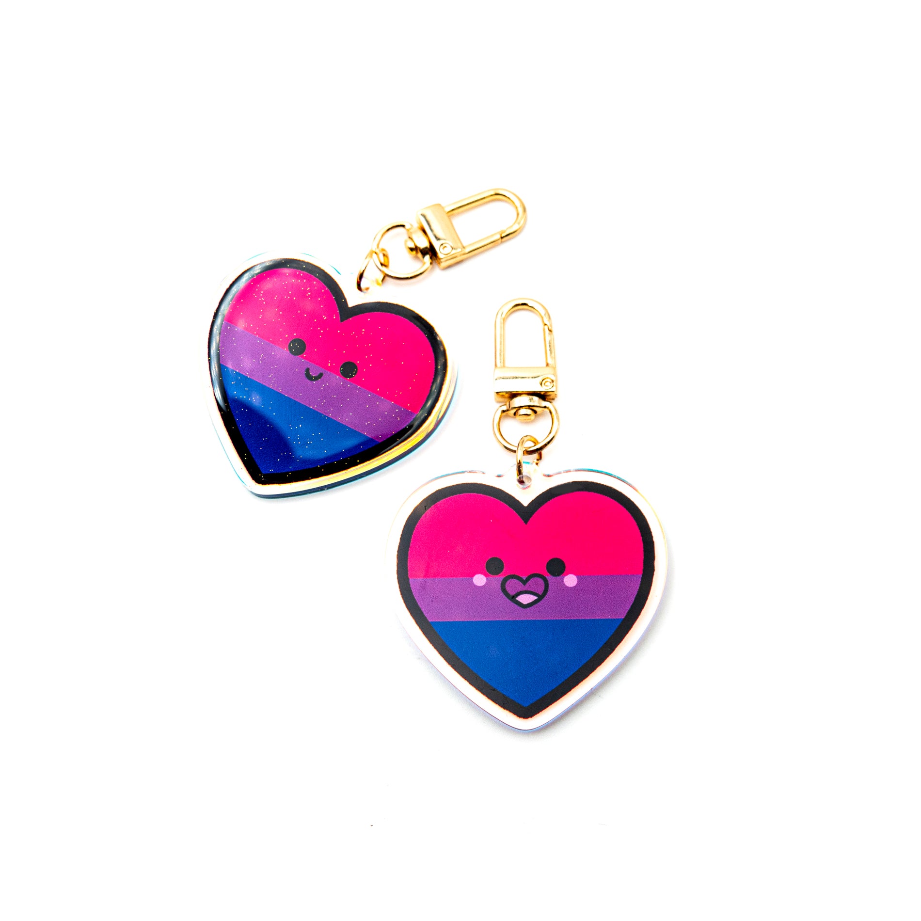 PRIDE LGBTQAI+ KEYCHAIN - Bisexual Pride Flag acrylic keychain – LeonRomer