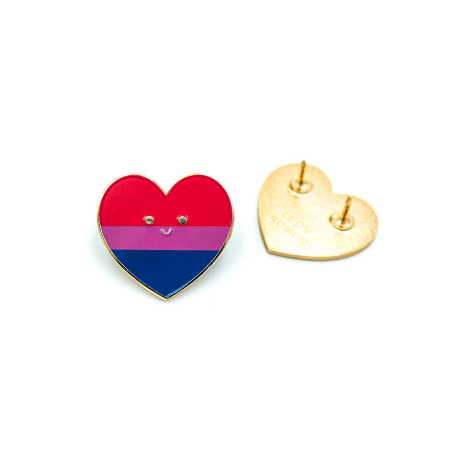bisexual pride flag lapel pin