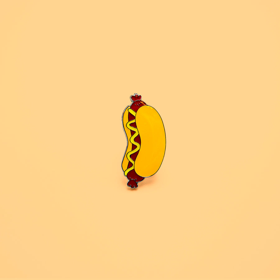 Hotdog enamel pin - Junk Food lapel pin