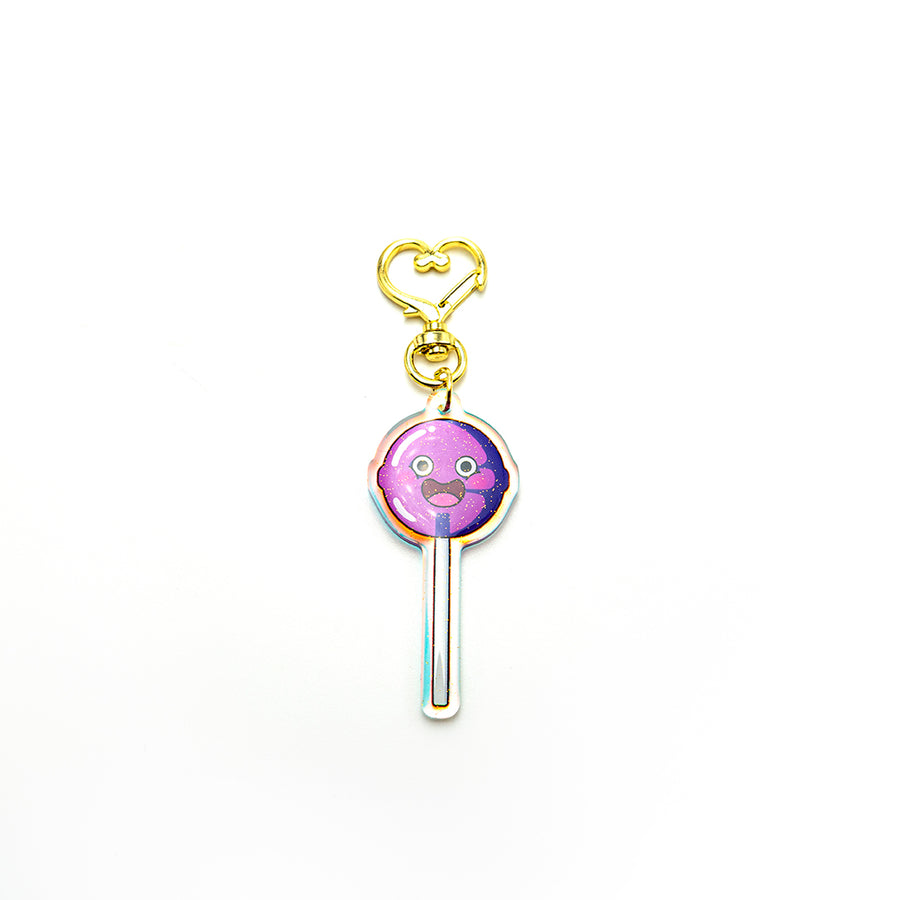 cute smile lolly keychain