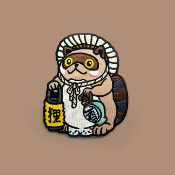 tanuki Embroided patch