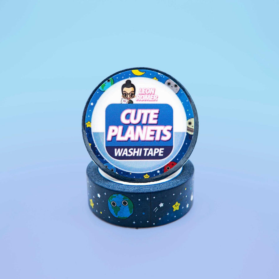 Cute Planets Washi Tape - Outer space washi Tape - Stars Washi Tape