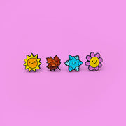 seasons Soft enamel pin