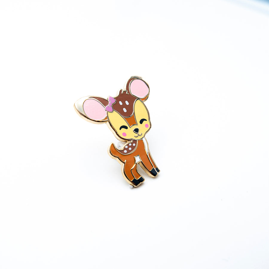 cute forest lapel pin