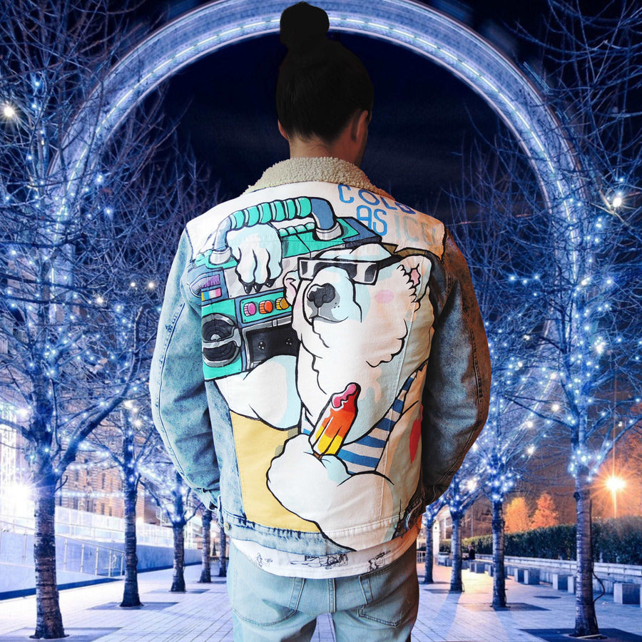 Northern Lights Jacket, Custom Painted Denim Jacket, Painted Jean Jacket,  Night Sky Acrylic Painting, Upcycled Clothes, Secret Santa Gift –  EmAttemptsArt