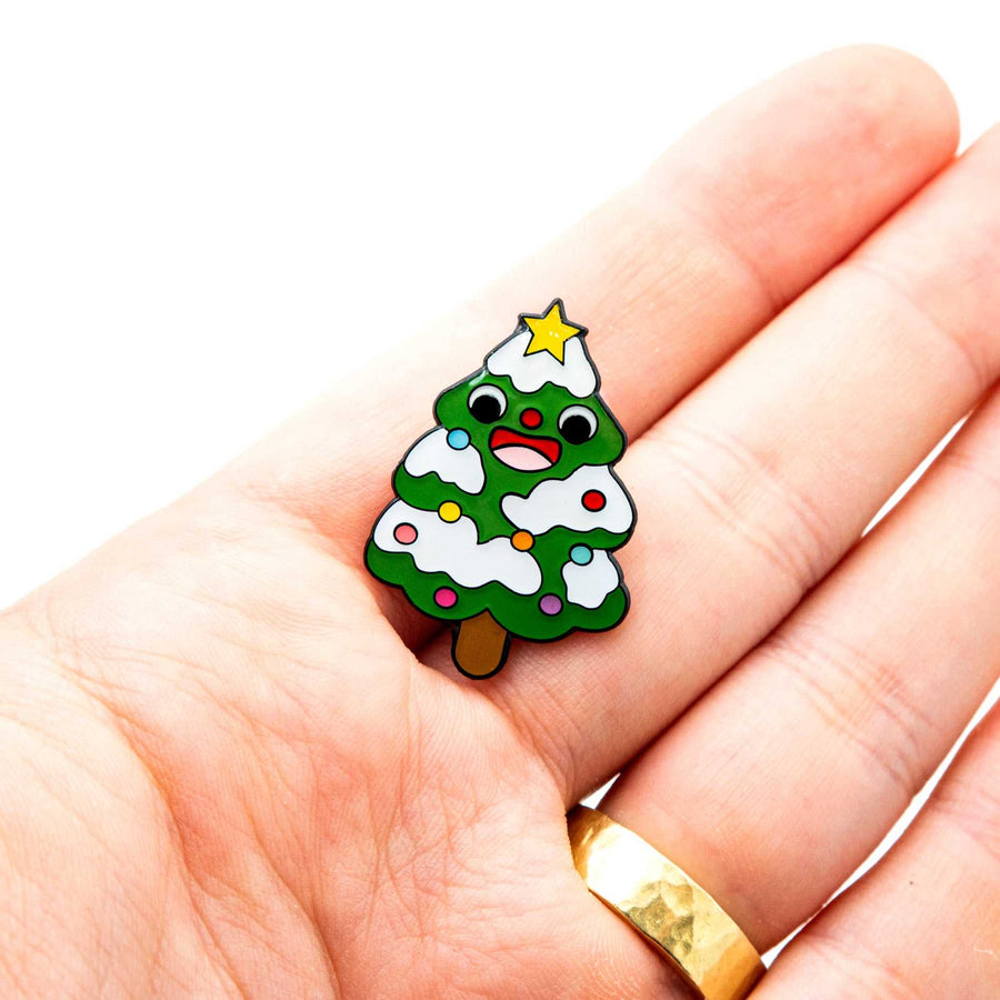Christmas tree cute brooch
