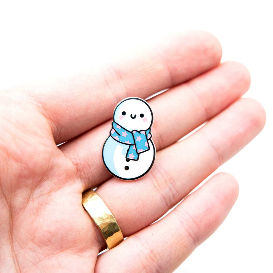 Snowman Pin - Hard enamel pin - Christmas lapel pin