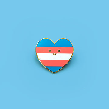 trans lgbt flag pin