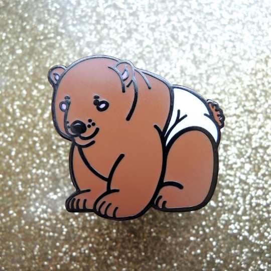 brown bear badge
