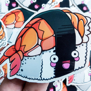 kawaii sushi vinyl sticker