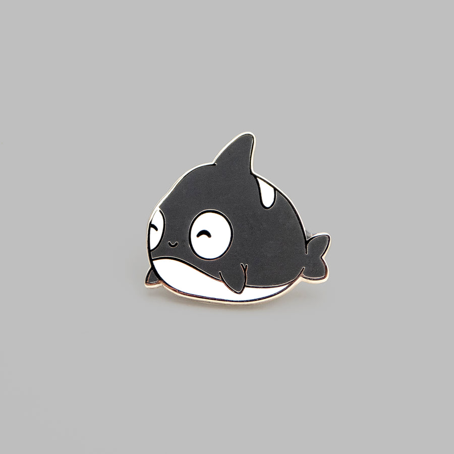 cute baby Killer whale hard enamel pin