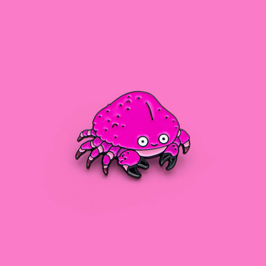 pin badge crab pink