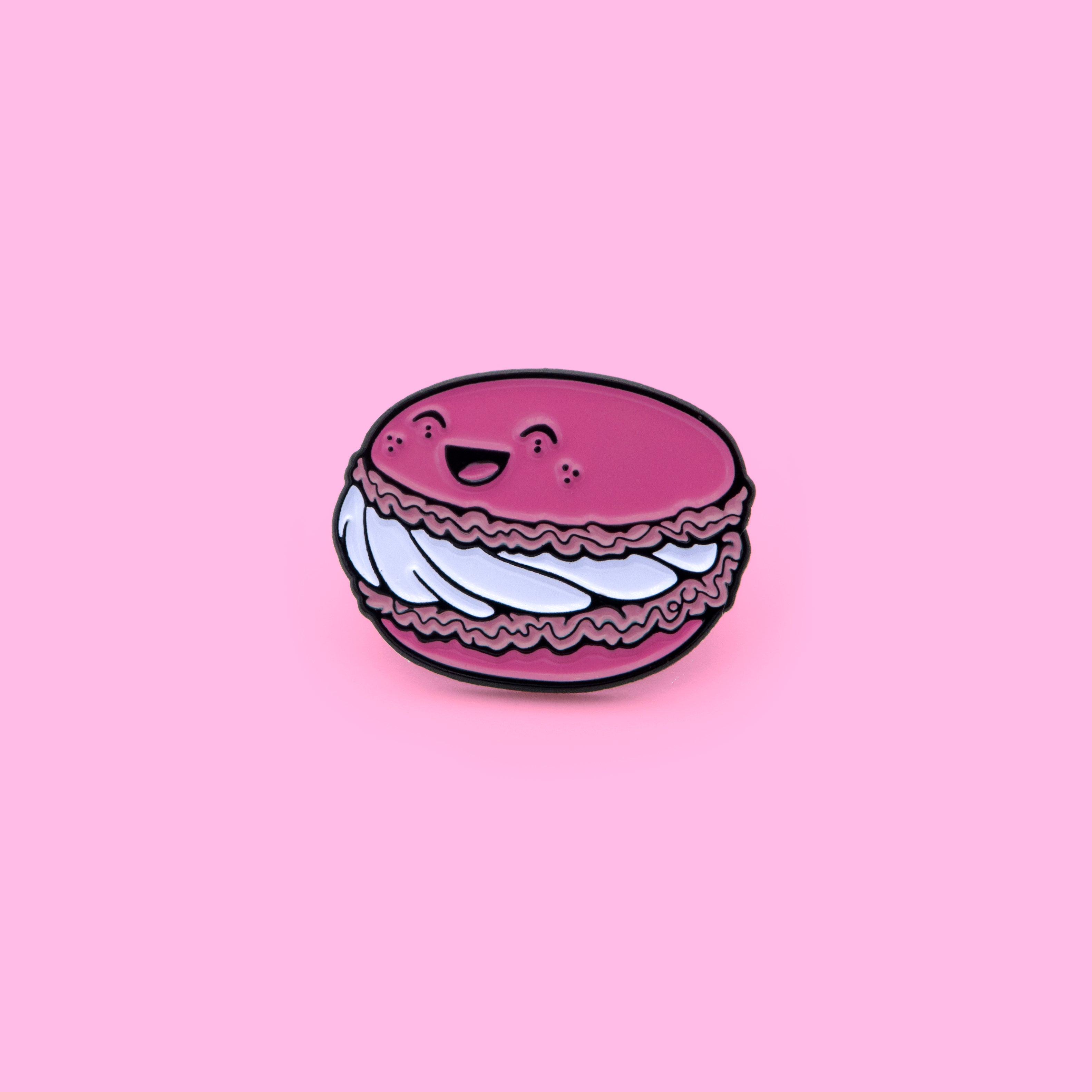 Happy Macaron enamel Pin – LeonRomer