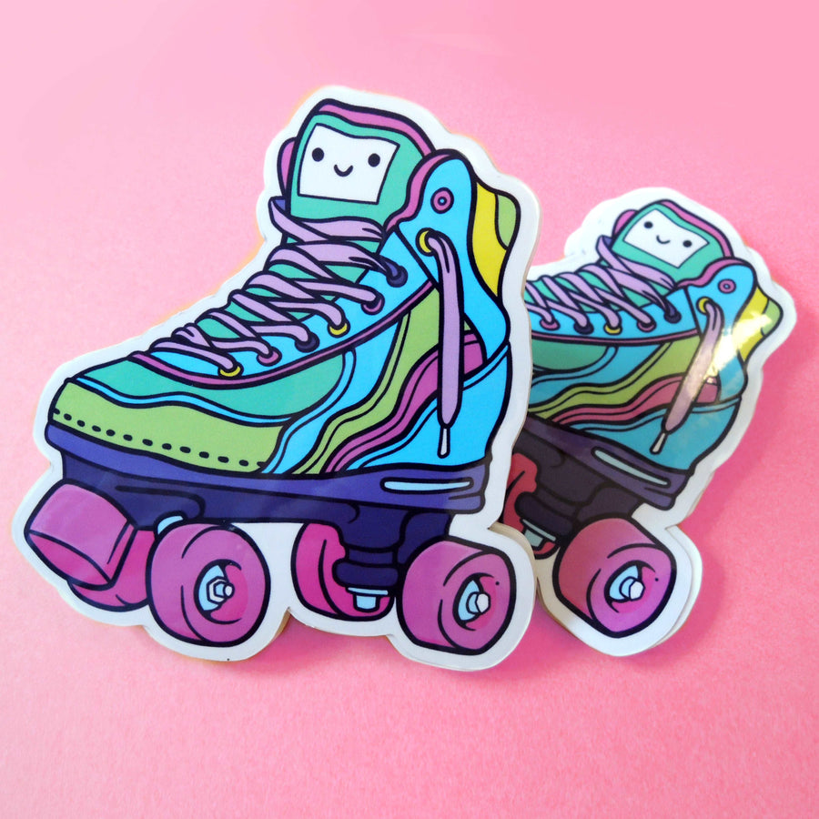roller skates vinyl sticker set