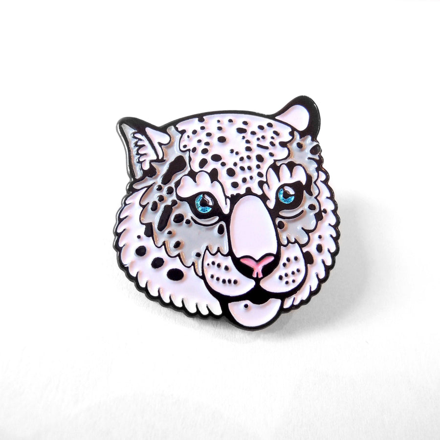 Snow Leopard Enamel Pin