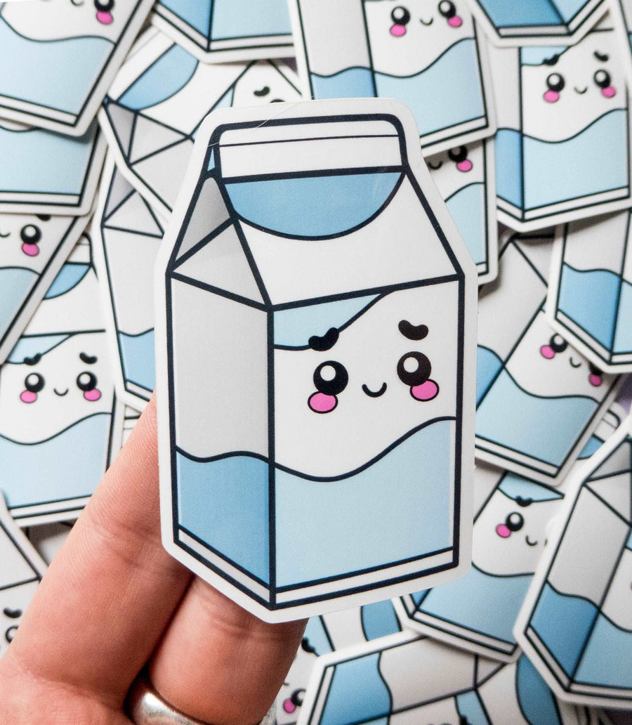 cute milk carton sticker